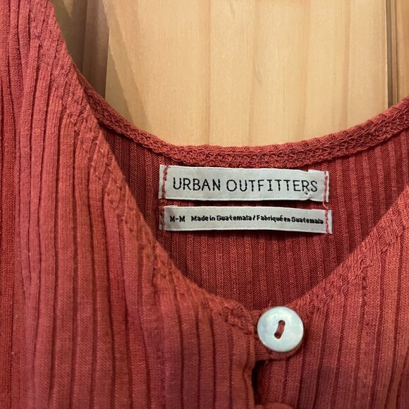 Urban Outfitters Tank Top Rust M Button-up - Picture 4 of 7